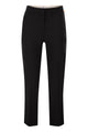 Elisabetta Franchi Lightweight Crepe Trousers With Charm Logo