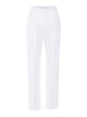 Elisabetta Franchi White Linen Viscose Elastane Pants