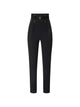 Elisabetta Franchi Elisabetta Franchi Satin-Inserts Logo-Belt Trousers