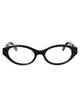 Palm Angels Shiny Black Acetate Glasses