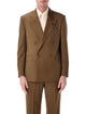 Lardini Lardini Soirée Double-Breasted Brown Wool Jacket