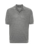 Tagliatore Gray Polo Shirt With Short Sleeves