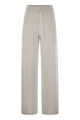 Fabiana Filippi Wide Trousers In Organic Cotton And Lurex