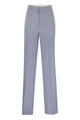 Tagliatore Pinstripe Trousers In Linen And Stretch Cotton