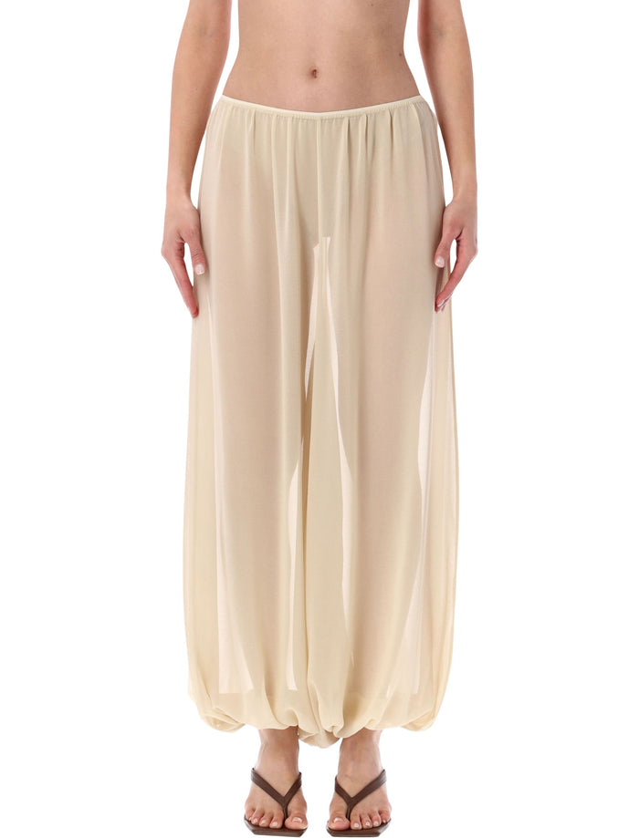 The Frankie Shop The Frankie Shop Beige Mio Sheer Balloon Pants