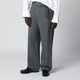 Lardini Grey Cotton And Silk Trousers