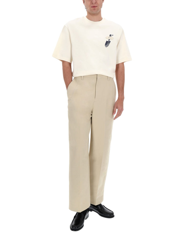 Jacquemus Beige Cotton Trousers