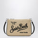 Mc2 Saint Barth Parisienne Straw-Effect Clutch With Embroidered Logo