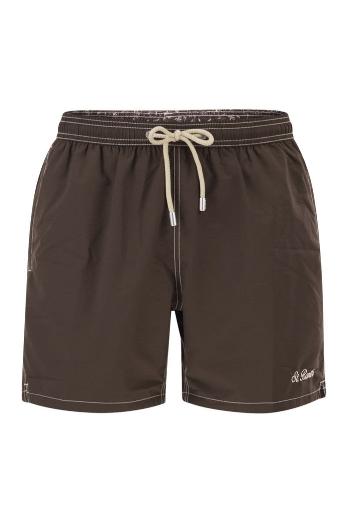 Mc2 Saint Barth Beach Shorts With Logo