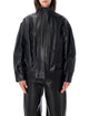 Arma Arma Paula Leather Funnel Neck Jacket