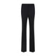 Tom Ford Black Tailored Straight Wool And Silk Pants
