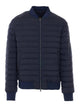 Herno Blue Down Jacket With Frontal Zip Closure