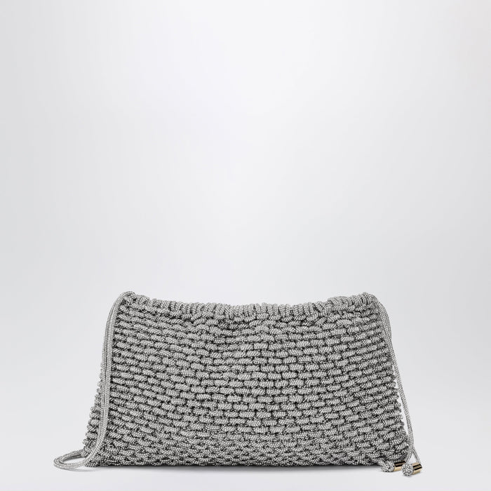 Hibourama Penelope Silver Jewel Bag With Crystals