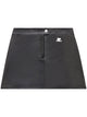 Courregès Stretch Cotton A Line Mini Skirt.