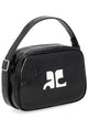 Courregès Black Varnished Leather Bag