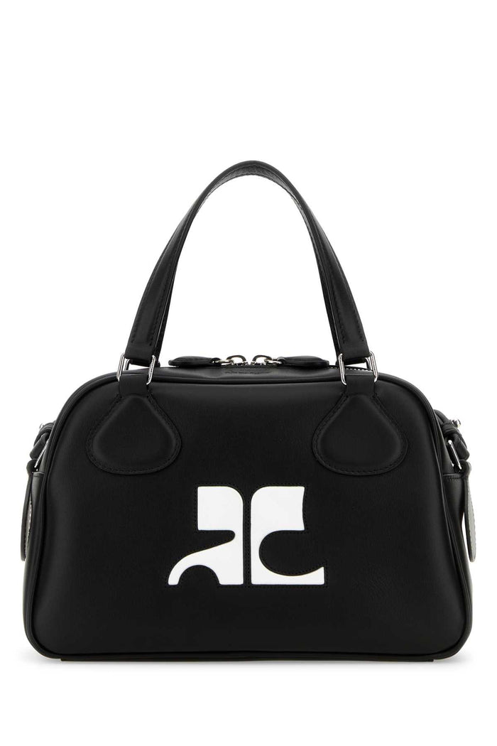 Courregès Black Leather Reedition Handbag