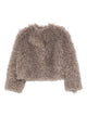 Tagliatore Neutrals Teddy Texture Cropped Coat