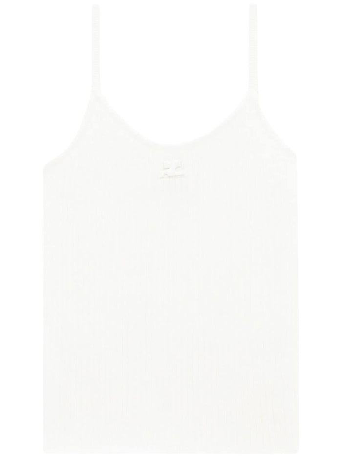 Courregès Reedition Ribbed Knitted Tank Top