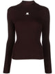 Courregès Re-Edition Rib Knit Mockneck Sweater