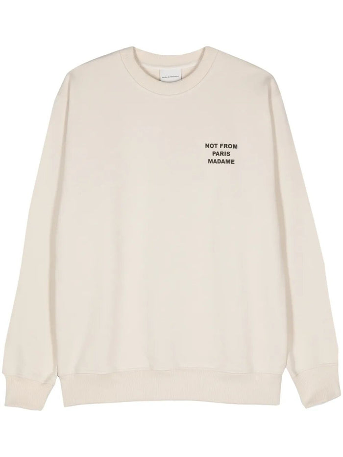 Drôle De Monsieur "Le Sweatshirt Slogan" Round Neck Sweatshirt