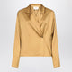 Loulou De Saison Ochre Satin Persia Blouse