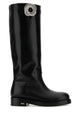 Mach & Mach Black Leather Galaxy Riding Boots