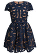 Self-Portrait Bow Embroidered Mini Dress