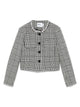 Self-Portrait Wool Blend Checked Jacket