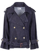 Self-Portrait Denim Trench Jacket