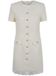 Self-Portrait Boucle Lace Trim Dress