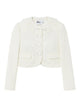 Self-Portrait Boucle Lace Collar Jacket