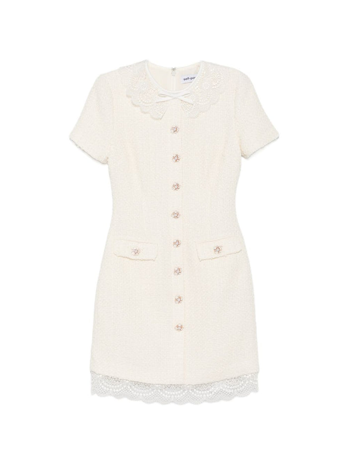 Self-Portrait Bouclé Mini Dress