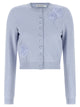 Self Portrait 'Blue Flower Knit' Cardigan