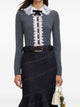 Self-Portrait Sweater With Lace Collar