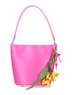 Self-Portrait Satin Bucket Bag