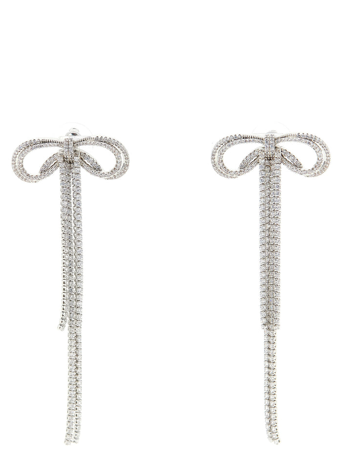 Self Portrait 'Double Crystal Bow' Earrings