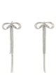 Self Portrait 'Double Crystal Bow' Earrings