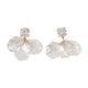 Self-Portrait Crystal Petal Earrings -  - Pearls - White