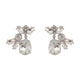 Self-Portrait Multi Crystal Cluster Earrings -  - Pearls - Silver