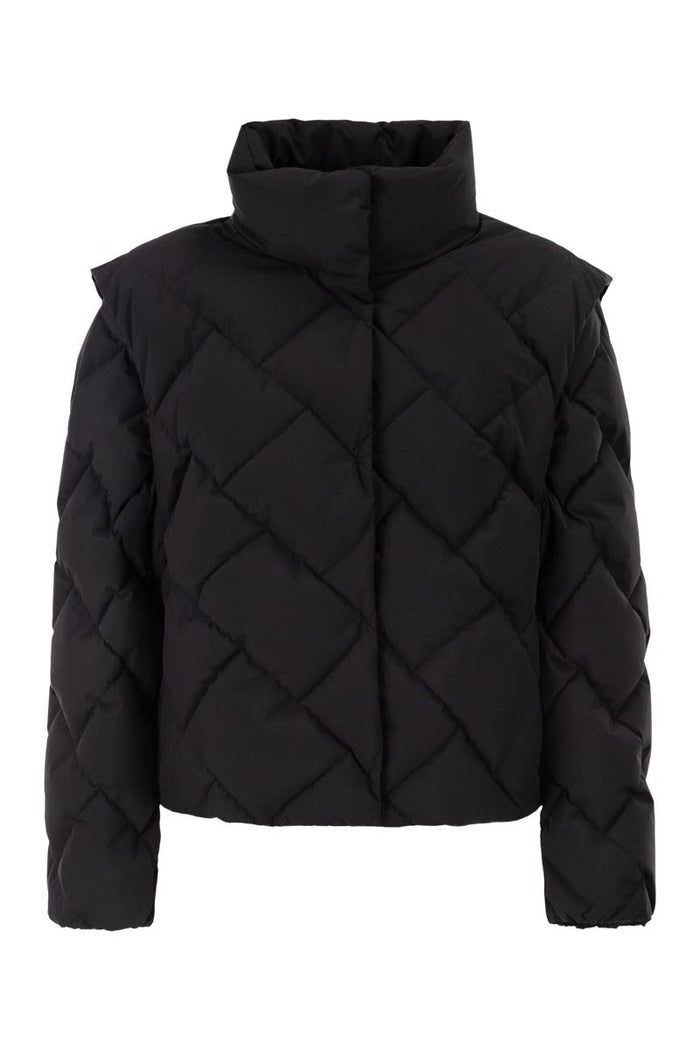 Herno Matt Nylon Down Jacket With Detachable Sleeves