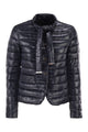 Herno Ultra-Light Down Jacket With Bow Neckline