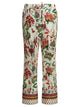 Samantha Sung White Silk Trousers