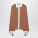 Max Mara  Camel Silk Colour-Block Shirt