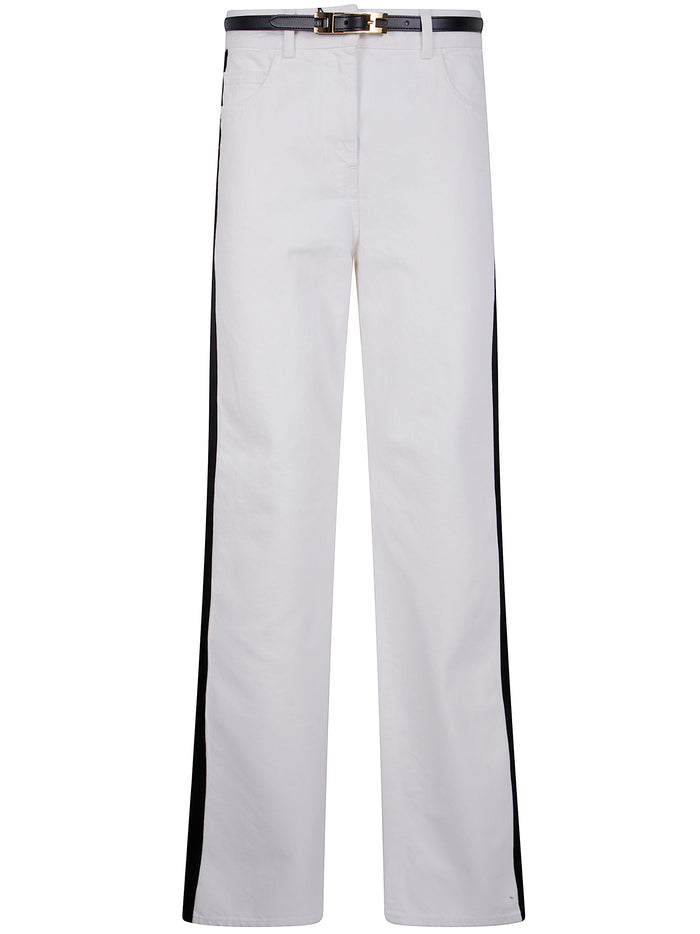 Elisabetta Franchi Jeans With Contrast Band