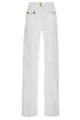 Elisabetta Franchi Ivory Cotton Jeans