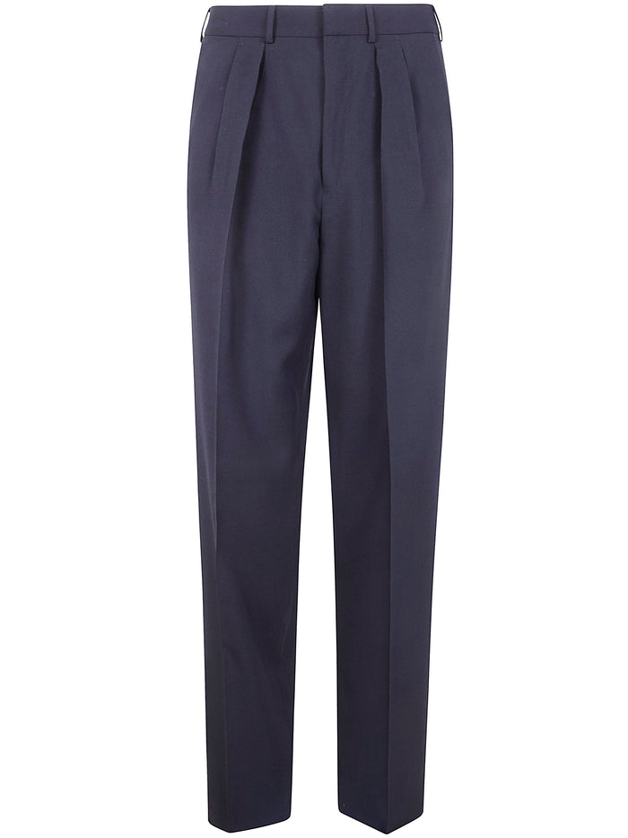 Tom Ford Wool Cashmere Silk Reps Double Pleat Pants
