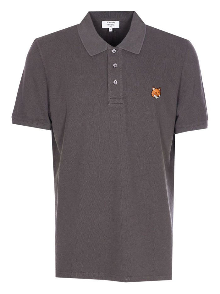 Maison Kitsuné Fox Head Cotton Polo Shirt