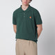 Maison Kitsuné Bottle Green Fox Head Regular-Fit Polo Shirt