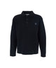 Maison Kitsuné Fox Head Wool Ribbed Polo Jumper