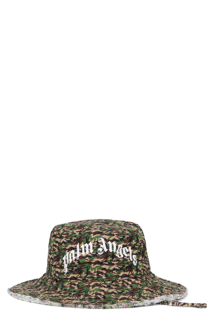 Palm Angels Camouflage Hat With Wide Brim